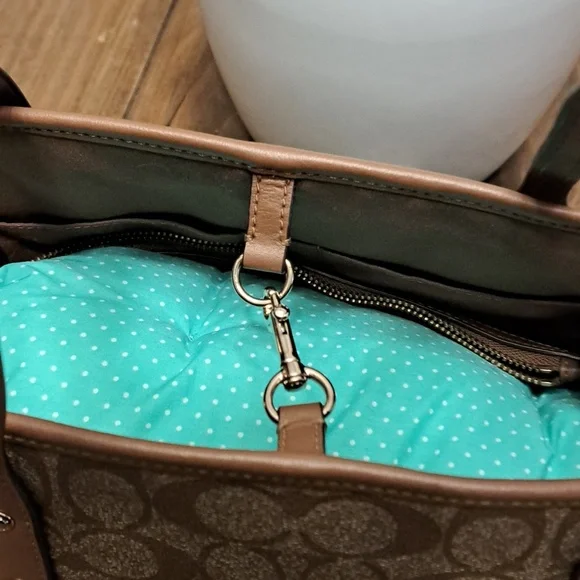 Coach Drawstring Carryall in Signature Canvas 2017 So Pretty Clean - Picture 9 of 14